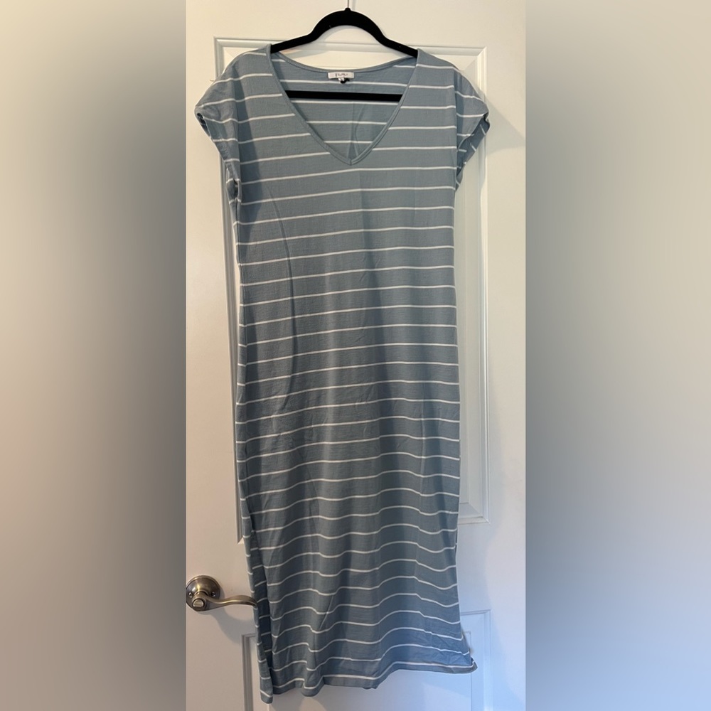 Z Supply Striped Cotton Midi Dress